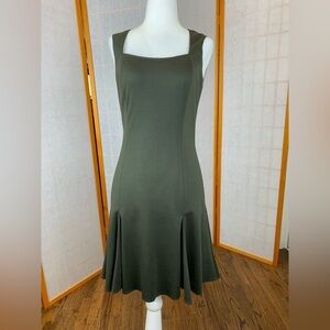 JayGodfrey Fit and Flare Mini Dress - Green - size 6 - EXCELLENT